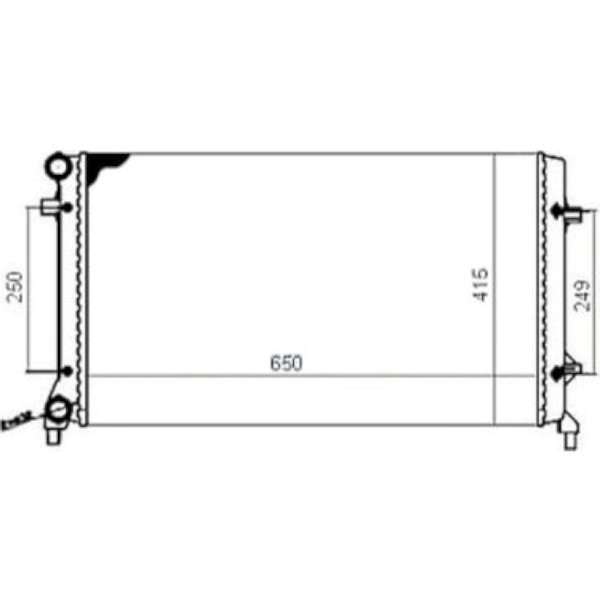 Audi A3 Su Radyatörü 2004-2013 MGA MGA-80455 OEM 1K0121251DF
