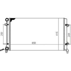 Audi A3 Su Radyatörü 2004-2013 MGA MGA-80455 OEM 1K0121251DF
