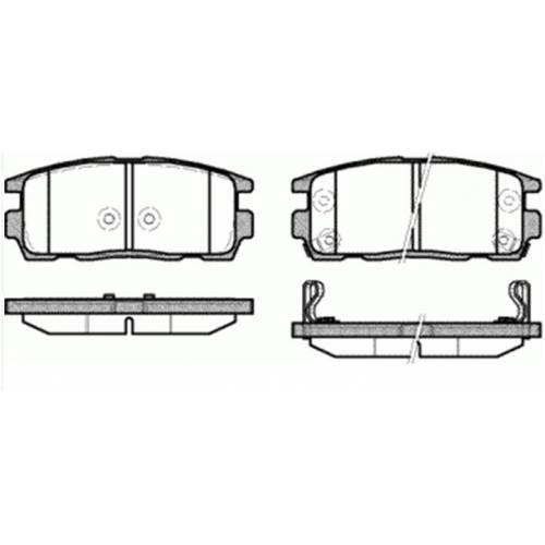 Chevrolet Captiva Arka Fren Balatası 2007-2012 MGA MGA-55337 OEM B700808 96626076