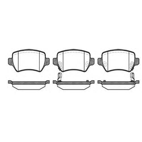 Opel Astra H Arka Fren Balatası WVA 23655 2004- MGA MGA-55185 OEM 58302-1PA30 1605995