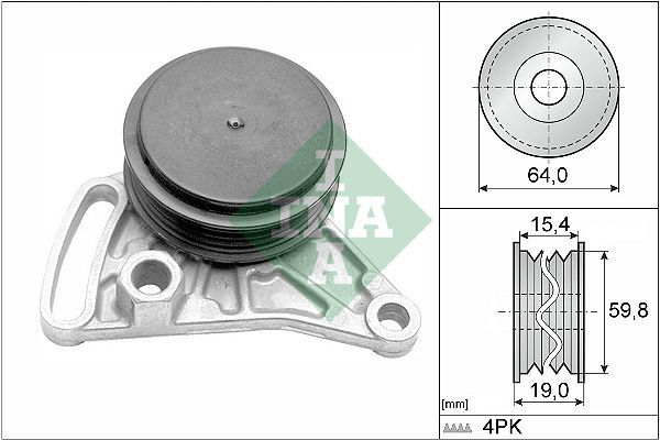 Audi A6 Rulman Klima Ina 531030910 OEM 058260511