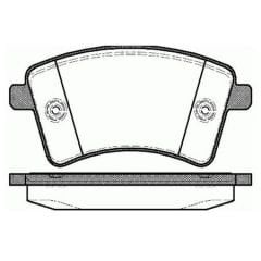 Renault Megane Ön Fren Balatası Hatchback Megane 4 MGA MGA-55135 OEM B700100 410608481R
