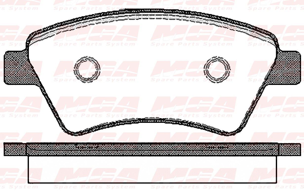 Renault Megane Ön Fren Balatası Megane 2 WVA 23930 16 15 DCI 2005 MGA MGA-55150 OEM B700122 410608713R