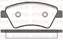 Renault Megane Ön Fren Balatası Megane 2 WVA 23930 16 15 DCI 2005 MGA MGA-55150 OEM B700122 410608713R