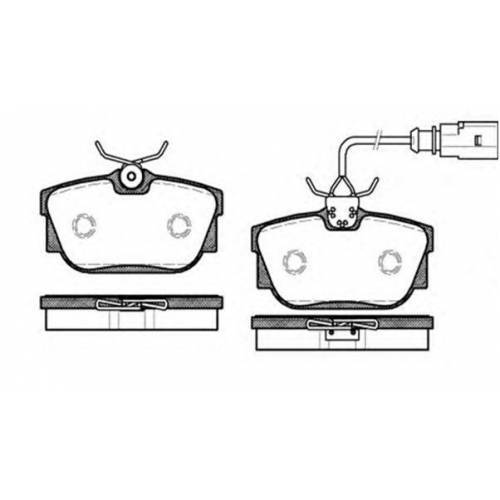 Volkswagen Transporter T4 Kablolu Arka Fren Balatası 1997-2004 MGA MGA-55157 OEM 7D0698451J