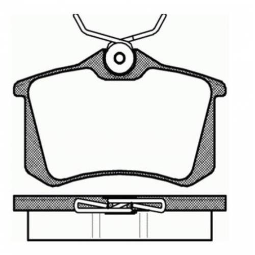 Volkswagen Golf 6 Kablosuz Arka Fren Balatası 15mm Golf 3-4-5-6-7 1984-2016 MGA MGA-55202 OEM 1J0698451P