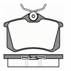 Volkswagen Golf 6 Kablosuz Arka Fren Balatası 15mm Golf 3-4-5-6-7 1984-2016 MGA MGA-55202 OEM 1J0698451P