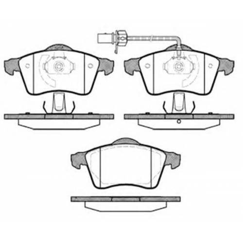 Volkswagen Transporter T4 Kablolu Ön Fren Balatası 1999-2004 MGA MGA-55212 OEM 7D0698151F
