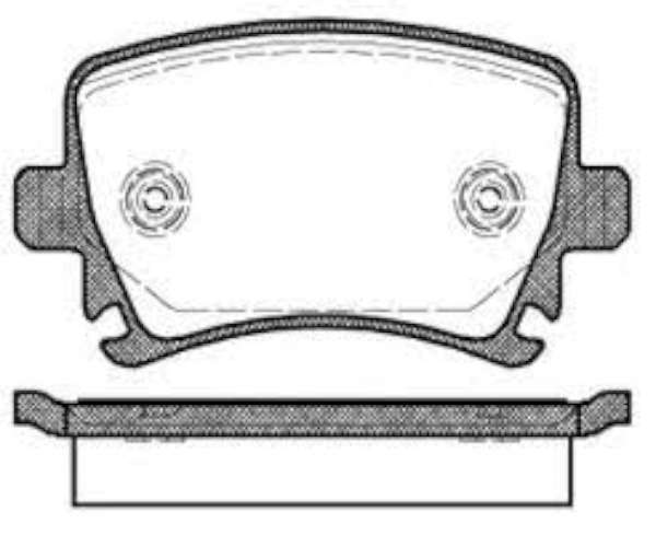 Volkswagen Golf 6 Kablosuz Arka Fren Balatası 2004-2014 MGA MGA-55197 OEM 1K0698451P