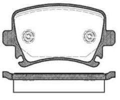 Volkswagen Golf 6 Kablosuz Arka Fren Balatası 2004-2014 MGA MGA-55197 OEM 1K0698451P