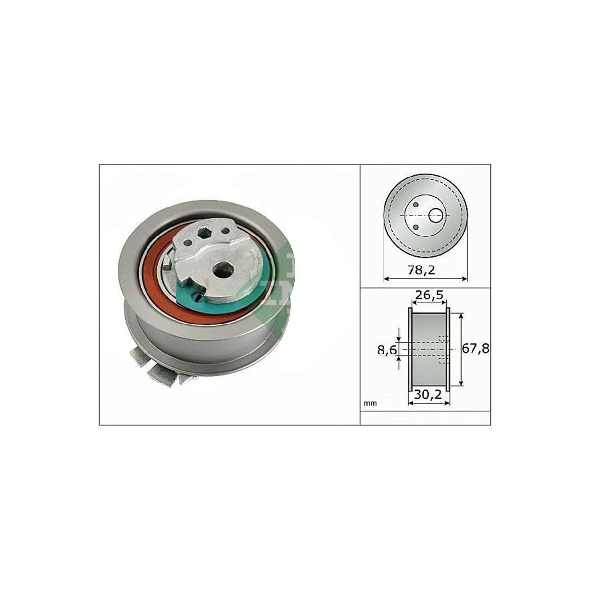 Volkswagen Golf 7 Gergi Rulmanı Ina 531089410 OEM 04L109243G