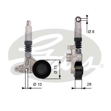 Audi A4 Gergi Mekanizması GATES T39099 OEM 059145201E