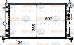 Opel Vectra B Radyatör Su Behr 8MK376718-711 OEM 1300180