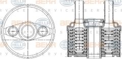 Volkswagen Golf 6 Radyatör Yağ Soğutucu Soğutma At Behr 8MO376787-691 OEM 09G409061