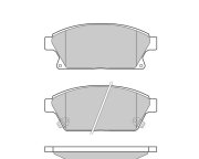 55340 MGA Ön Fren Balatası Opel Astra J 2009-2012, Mokka 2012-2013, Chevrolet Cruze 2009-2012, Aveo 2011- (16 jant) OEM-700820 OEM-542115