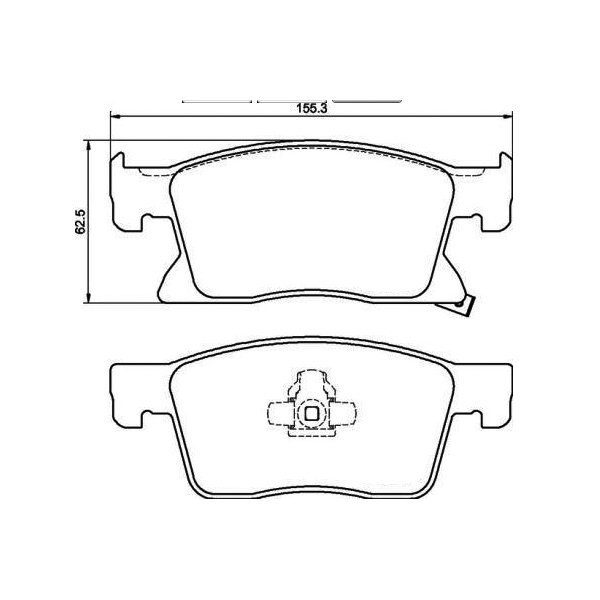 55666 MGA Ön Fren Balatası Opel Astra K OEM-13478301 16 Jant 1.0 1.4 1.6 1.6 CDTI