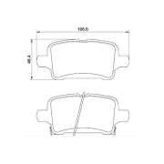 55678 MGA Arka Fren Balatası Opel Astra K, Insignia B 2016- OEM-39037199