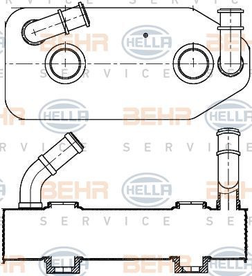 Volkswagen Bora Şanzıman Yağ Soğutucusu Behr 8MO376787-681 OEM 096409061G