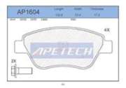 AP1604 Apetech Fişsiz Ön Fren Balatası Opel Corsa D FDB1666
