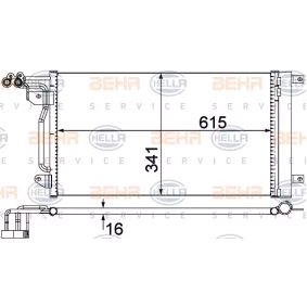 Volkswagen Polo 7 Radyatör Klima Behr 8FC351309-134 OEM 6R0820411T