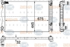 Audi A6 Radyatör Su Behr 8MK376732-511 OEM 4F0121251R