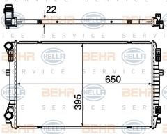 Volkswagen Golf 7 Radyatör Su Behr 8MK376901-374 OEM 5Q0121251EM
