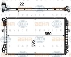 Volkswagen Tiguan Radyatör Su Behr 8MK376901-374 OEM 5Q0121251EM