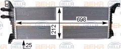 Skoda Fabia Radyatör Intercool Behr 8MK376702-164 OEM 6R0145805H
