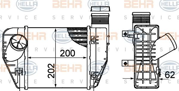 Audi A6 Radyatör Intercool Behr 8ML376899-071 OEM 4F0145805R
