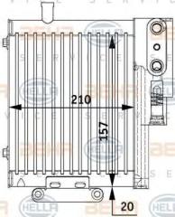 Audi A4 Radyatör Yağ Soğutucu Soğutucu Behr 8MO376729-591 OEM 8E0317021A