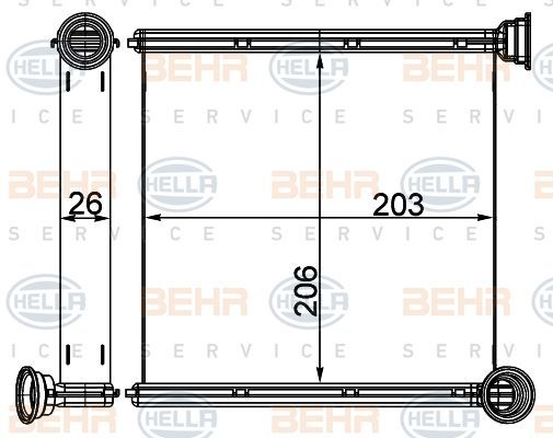 Audi A3 Radyatör Kalorifer Behr 8FH351511-674 OEM 5Q0819031