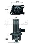 Audi A3 Termostat 105c Behr TT TI16105 OEM 06A121114