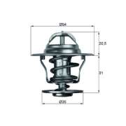 Volkswagen Polo Termostat 80c Behr TT TX1380D OEM 056121113A