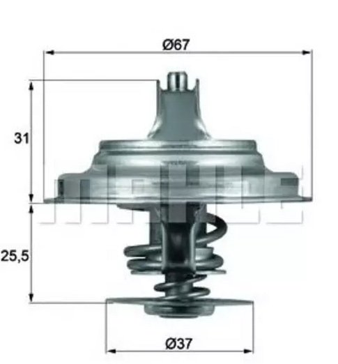 Volkswagen Transporter T4 Termostat 87c Behr TT TX2587D OEM 069121113