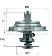 Volkswagen Transporter T4 Termostat 87c Behr TT TX2587D OEM 069121113