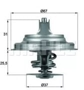 Volkswagen Transporter T5 Termostat 87c Behr TT TX2587D OEM 069121113