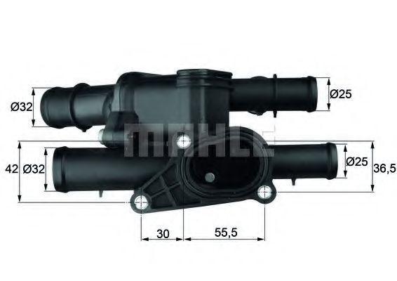 Volkswagen Bora Termostat Komple Manuel 105c Behr TT TM1105 OEM 06A121111